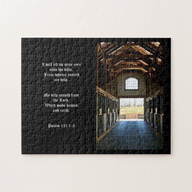 Kentucky Aussicht aus der Scheune, Psalm 121:1-2 (Horizontal)