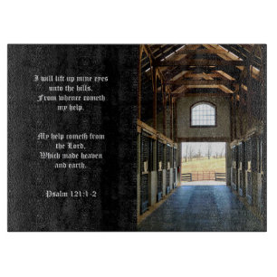 Kentucky Aussicht aus der Scheune, Psalm 121:1-2 Schneidebrett