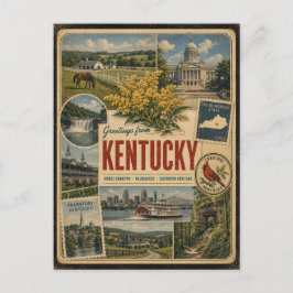 Kentucky Authentische Vintage-Postkarte Postkarte