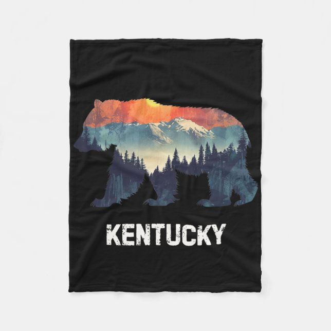 Kentucky-Bär  Fleecedecke (Vorderseite)