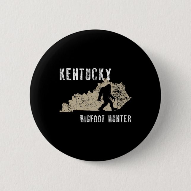Kentucky Bigfoot Hunter Button (Vorderseite)