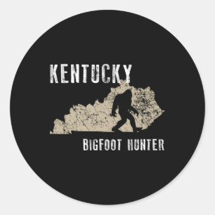 Kentucky Bigfoot Hunter Runder Aufkleber