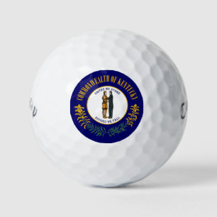 Kentucky: Bluegrass Commonwealth US-Staatsflagge Golfball