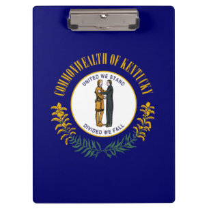 Kentucky: Bluegrass Commonwealth US-Staatsflagge Klemmbrett