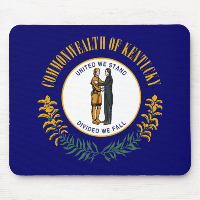 Kentucky: Bluegrass Commonwealth US-Staatsflagge Mousepad (Vorne)