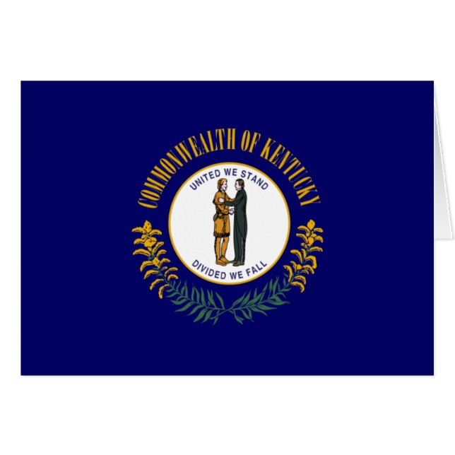 Kentucky: Bluegrass Commonwealth US State Flag (Vorderseite (Horizontal))