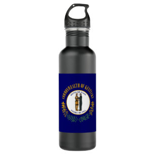 Kentucky: Bluegrass Commonwealth US State Flag Edelstahlflasche