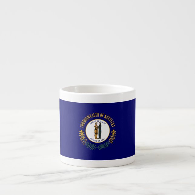 Kentucky: Bluegrass Commonwealth US State Flag Espressotasse (Vorderseite)