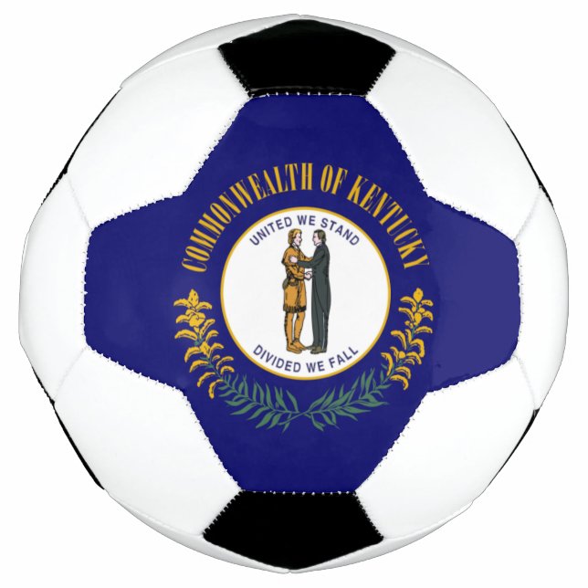 Kentucky: Bluegrass Commonwealth US State Flag Fußball (Vorderseite)