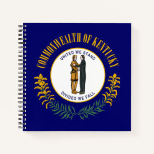Kentucky: Bluegrass Commonwealth US State Flag Notizbuch