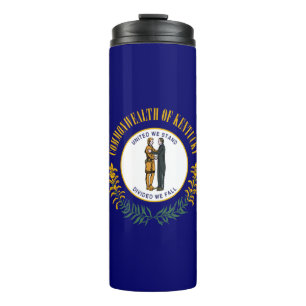 Kentucky: Bluegrass Commonwealth US State Flag Thermosbecher