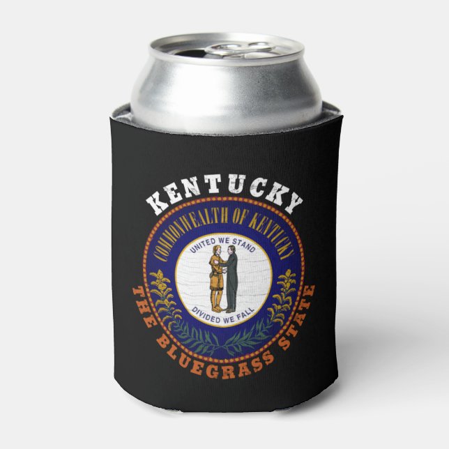 KENTUCKY BLUEGRASS STAAT FLAG DOSENKÜHLER (Kanne Vorderseite)