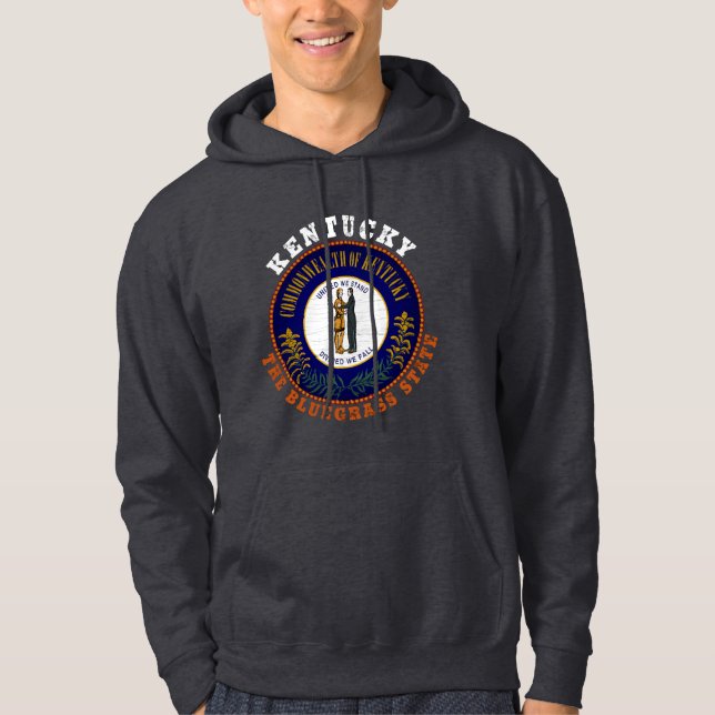 KENTUCKY BLUEGRASS STAAT FLAG HOODIE (Vorderseite)
