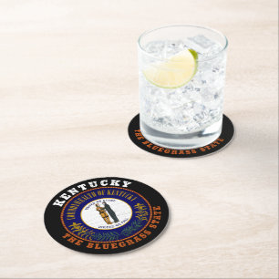 KENTUCKY BLUEGRASS STAAT FLAG RUNDER PAPPUNTERSETZER