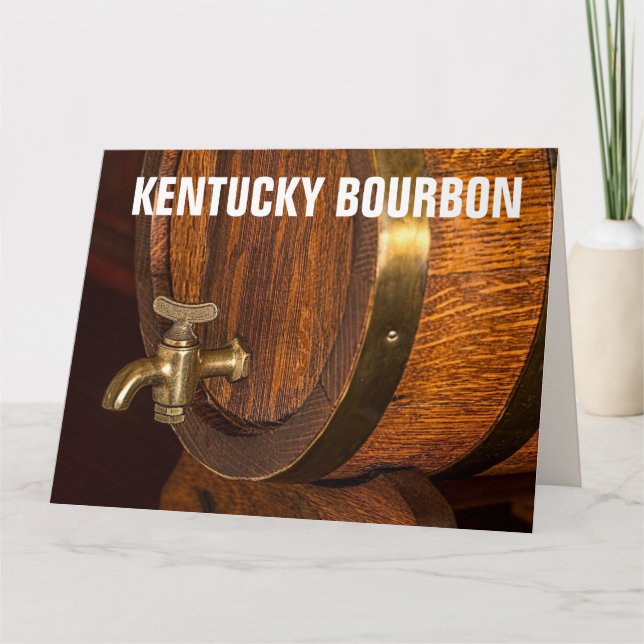 KENTUCKY BOURBON BARREL ANNIVERSAIRE GRANDE CARTE (Devant)