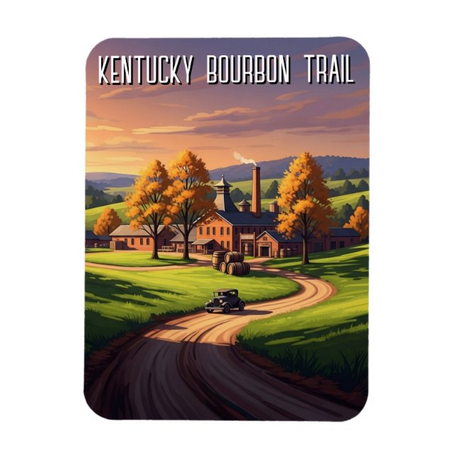Kentucky Bourbon Trail Reise Magnet (Vertikal)