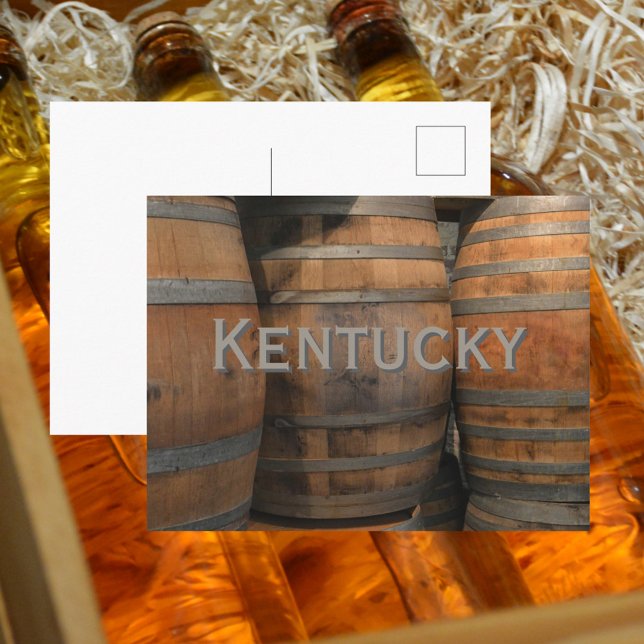 Kentucky Bourbon Wood Barrel Kegs Photographic Postkarte (Von Creator hochgeladen)