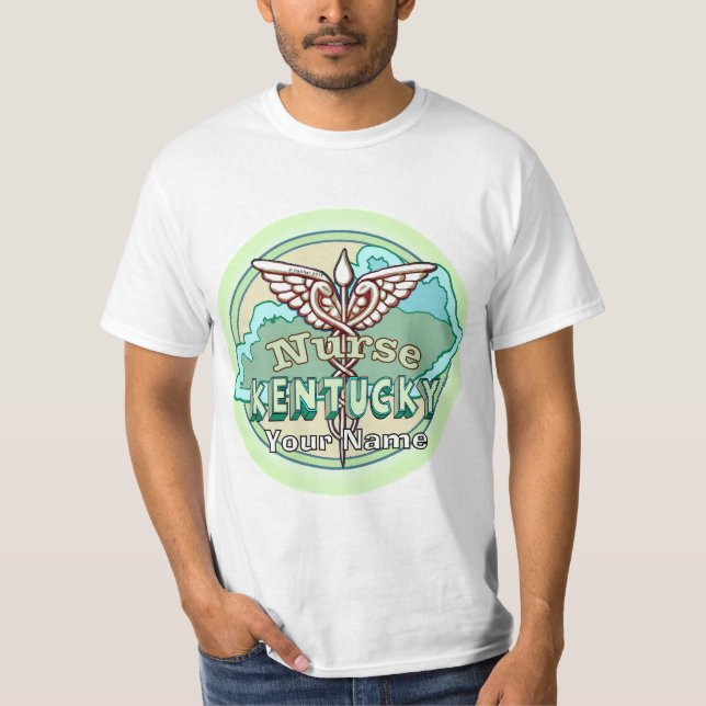 Kentucky Caduceus Nurse T-Shirt (Vorderseite)