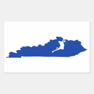Kentucky Climbing Rechteckiger Aufkleber