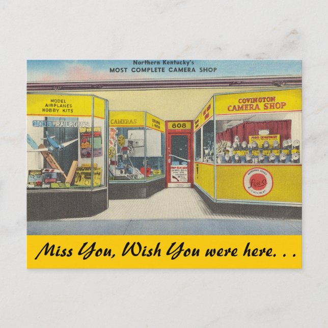 Kentucky, Covington Camera Shop Postkarte (Vorderseite)