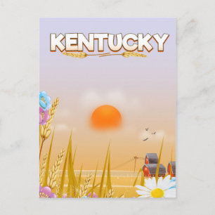 Kentucky Cute Farm Reiseplakat Postkarte