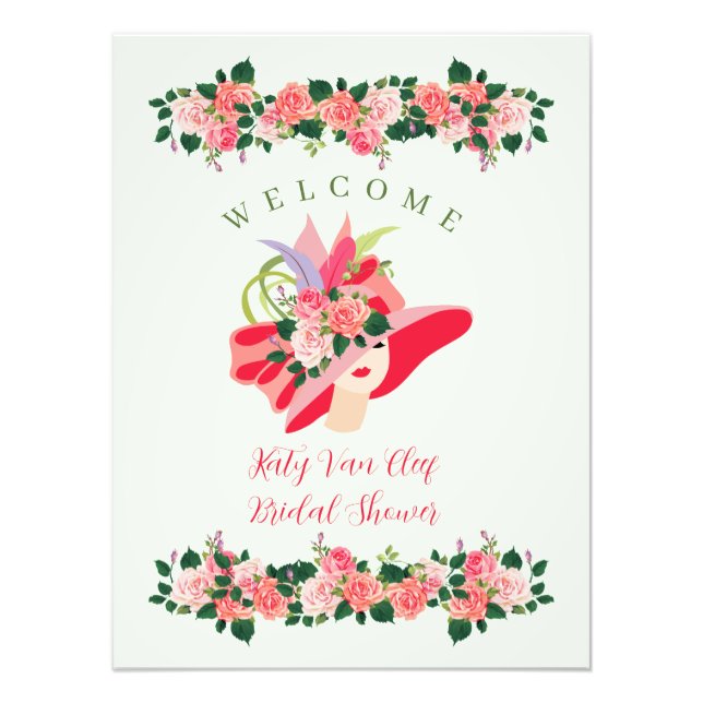 Kentucky Derby Hat Brautparty Fotodruck (Vorne)