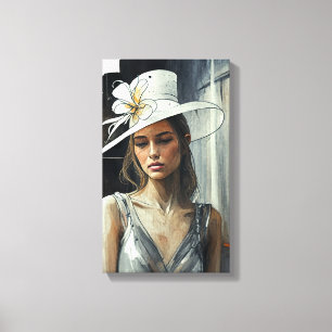 Kentucky Derby Hat Painting Leinwanddruck