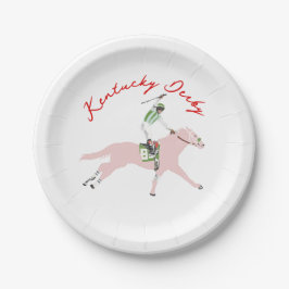 Kentucky Derby Horse Jockey Paper Plates Pappteller