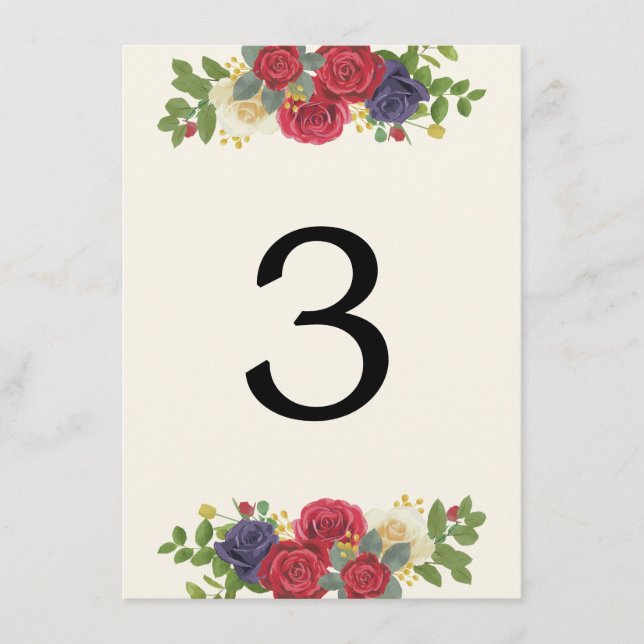 Kentucky Derby Inspirierte HochzeitsTischnummer Begleitkarte (Vorderseite)