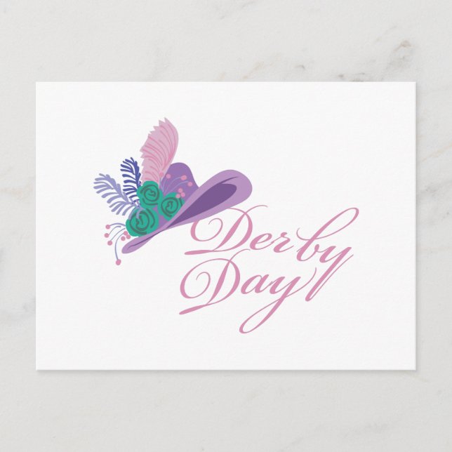 Kentucky Derby Ladys Hat Derby Day Postkarte (Vorderseite)