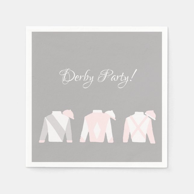 Kentucky Derby Party Cocktail Napkins Serviette (Vorderseite)