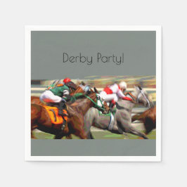 Kentucky Derby Party Cocktail Napkins Serviette