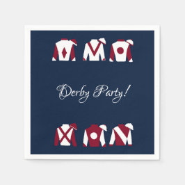 Kentucky Derby Party Cocktail Napkins Serviette
