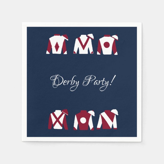 Kentucky Derby Party Cocktail Napkins Serviette (Vorderseite)