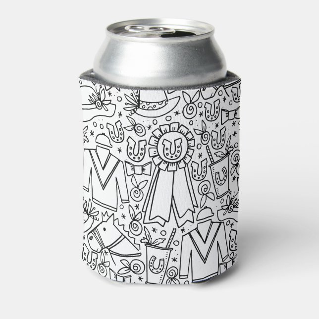 Kentucky Derby Party Coozie Dosenkühler (Kanne Rückseite)