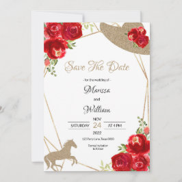 Kentucky Derby Wedding Save the Date Einladungen