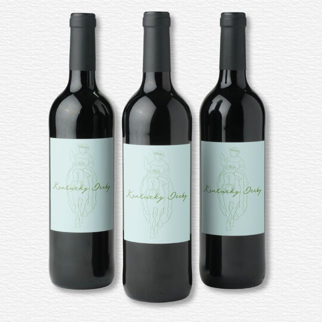 Kentucky Derby Weinetikett (Von Creator hochgeladen)