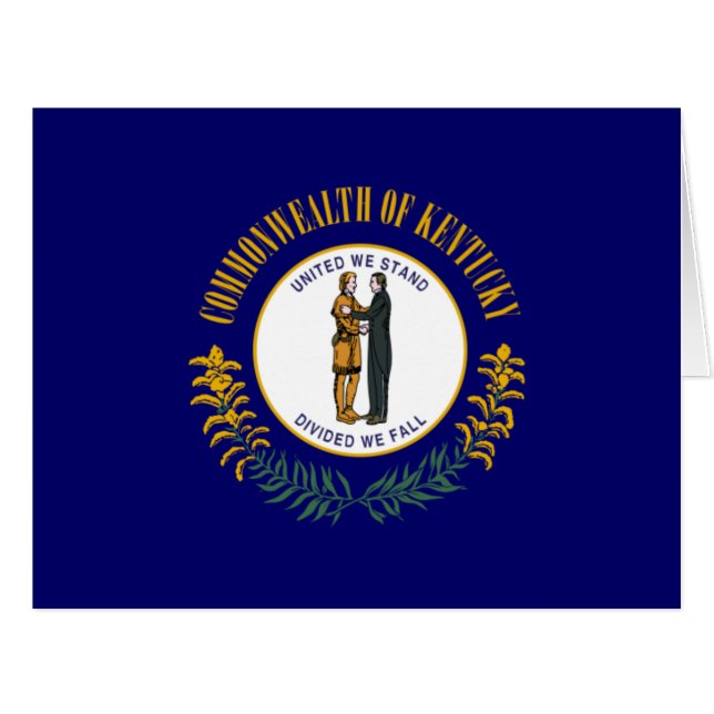 Kentucky : Drapeau d'État américain du Commonwealt (Devant horizontal)