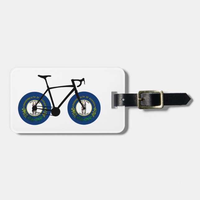 Kentucky Flag Cycling Gepäckanhänger (Vorderseite horizontal)