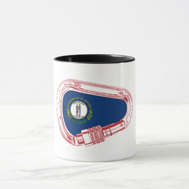 Kentucky Flag Klettersteig Carabiner Tasse (Zentrum)
