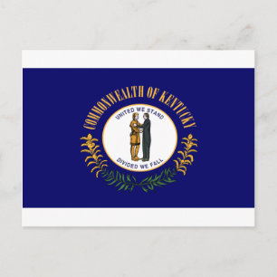 Kentucky Flag Postkarte
