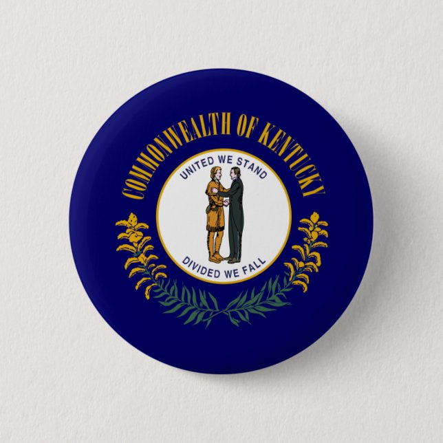 Kentucky-Flagge Button (Vorderseite)
