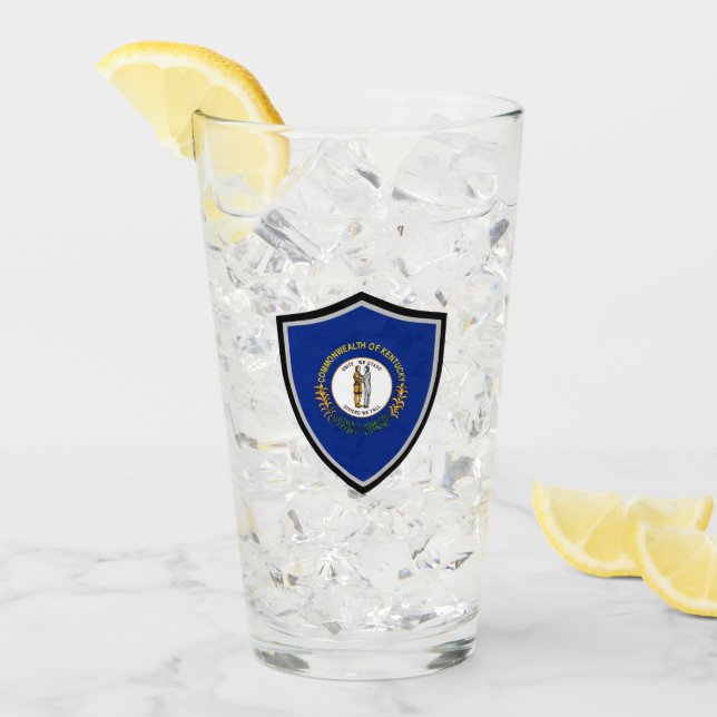 Kentucky-Flagge Glas (Vorderseite Ice)