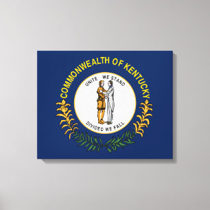 Kentucky-Flagge Leinwanddruck