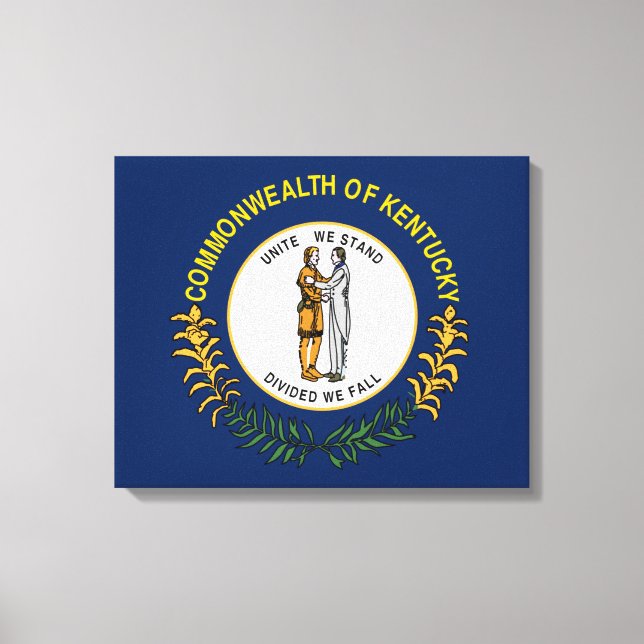 Kentucky-Flagge Leinwanddruck (Vorderseite)