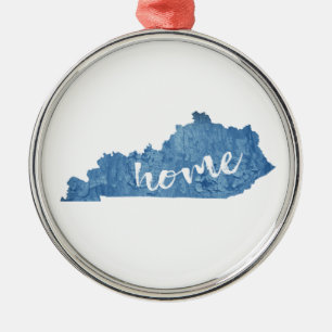 Kentucky Home Holzmaserung Ornament Aus Metall