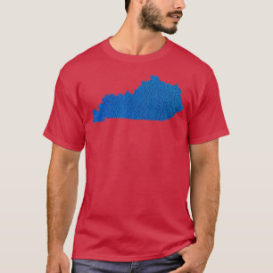 Kentucky I Blue Leather Bourbon Staat Geschenk T-Shirt