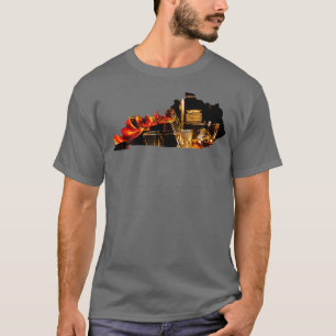 Kentucky I Bourbon Trail Barrel Gift Staat Karte T-Shirt