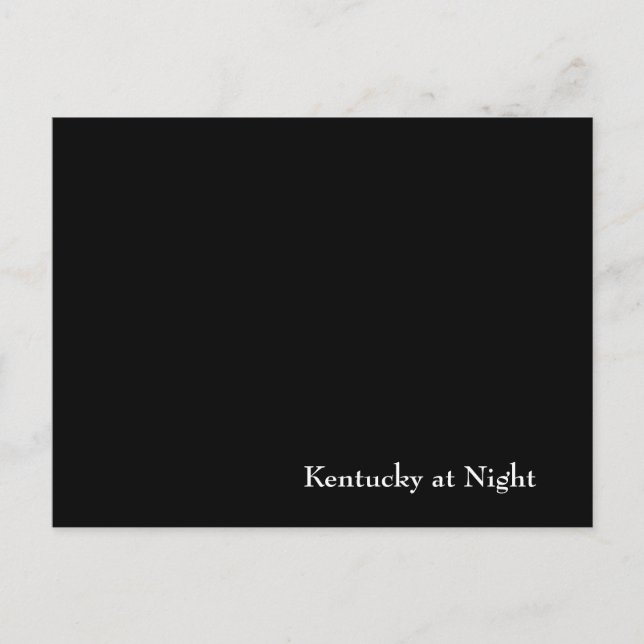 Kentucky in der Nacht Postkarte (Vorderseite)