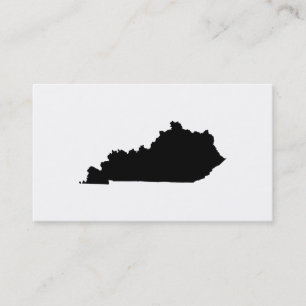 Kentucky in Schwarz und Weiß Visitenkarte